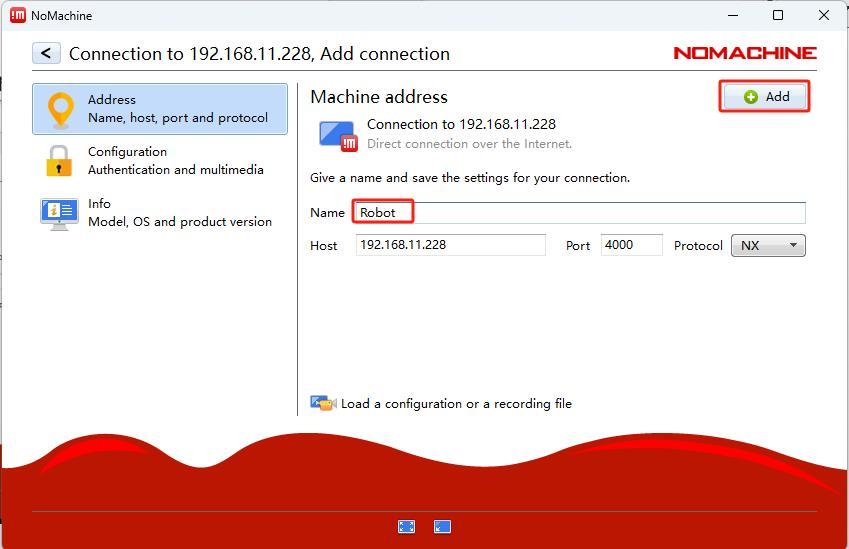 NoMachine 添加 192.168.149.1